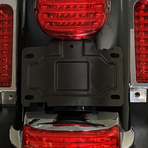 PartzBiz HD: -Custom Dynamics CD-TLLP-KIT Black License Plate Relocation Kit Harley Touring 14-20 2030-1521 20301521 best for replacement harley part electra road street glide king ultra aftermarket holder frame tour pak