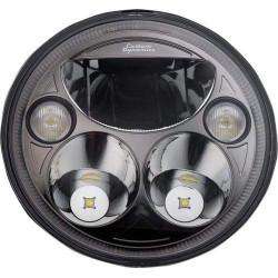 PartzBiz HD CDTB-7-I-B - Custom Dynamics CDTB-7-I-B Black Tru-Beam 7" LED Headlight 15-19 Indian  | CDTB-7-I-B