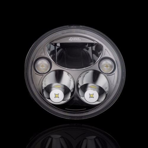 PartzBiz HD: -Custom Dynamics CDTB-7-I-C Chrome Tru-Beam 7" LED Headlight 15-19 Indian  | CDTB-7-I-C