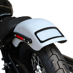 PartzBiz HD CRF-M8ST-SB-B - Paul Yaffe Rear Fender Black License Plate LED Frame Kit Harley 18-20 FLSL/FXBB
