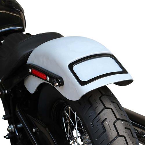 PartzBiz HD: 3465485-Paul Yaffe Rear Fender Chrome License Plate LED Frame Kit Harley 18-20 FLSL/FXBB