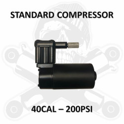 PartzBiz HD DA-40CAL - Dirty Air Standard Compressor El Grande Stealth 12V 40cal 200psi Harley Touring