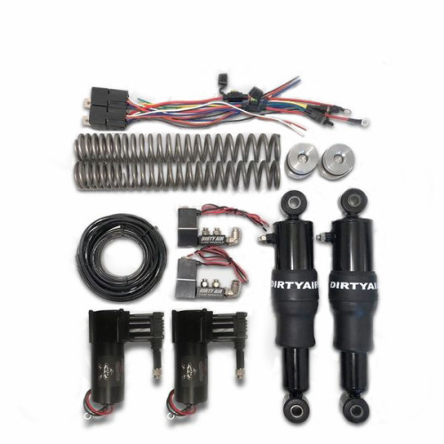 PartzBiz HD: 3485612-Dirty Air Basic Front and Rear Air Ride Suspension Shock System Harley Touring