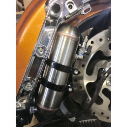 PartzBiz HD DA-FURTBR - Dirty Air Fast Up Rear Tank Bracket 2.5” Raw Steel Right Side Harley Touring