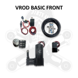 PartzBiz HD DA-HVRF01 - Dirty Air Harley Front Air Ride Shocks ชุดช่วงล่าง 49 มม. V-Rod