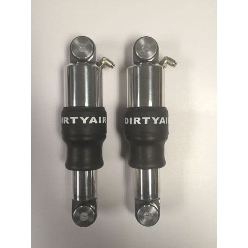 PartzBiz HD: 3491542-Dirty Air Rear Polish Billet Air Ride Shocks ระบบกันสะเทือนคู่ Harley V-Rod 01-19