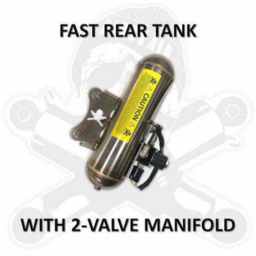 PartzBiz HD: 3491394-Dirty Air Stainless Steel Tank 2 Valve Manifold Rear Fast Up 1/8” Harley Touring PartzBiz HD: 3491394-Dirty Air Stainless Steel Tank 2 Valve Manifold Rear Fast Up 1/8” Harley Touring