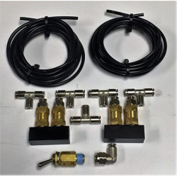 PartzBiz HD DA-SVKFR-VU4 - Dirty Air Safety Valve Kit Front Rear Vent Switch Drain 8-Valve System Harley
