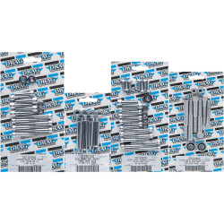 PartzBiz HD DS-190382S - Drag Side Cover Socket Bolt Kit 5 Speed Chrome Smooth Harley Big Twin Cam 99-06