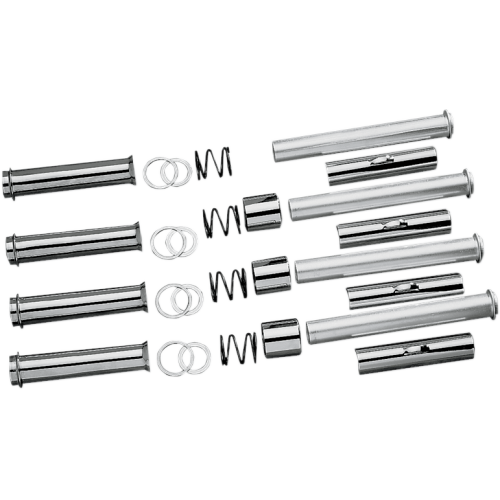 PartzBiz HD: 3491250-Drag Pushrod Tube Kit Package Chrome Harley Big Twin 66-79 Shovelhead