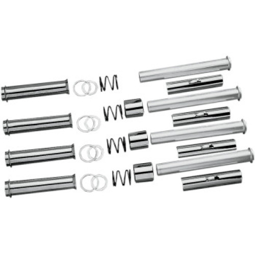 PartzBiz HD: 3490882-Drag Specialties Chrome Pushrod Tube Complete Kit 1984-1999 Harley Evo Big Twin