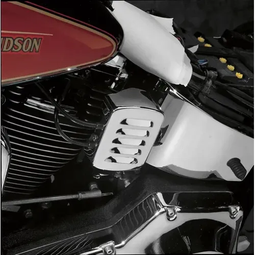 PartzBiz HD: 3485241-Drag Specialties Chrome Louvered Coil Cover 1965-99 Harley Softail Dyna
