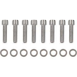 PartzBiz HD DS192397 - Drag Lifter Base Socket Bolt Kit 6” Chrome Smooth Harley Big Twin Cam 99-17