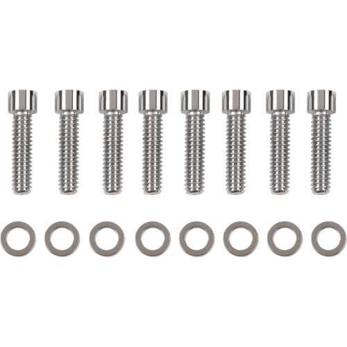 PartzBiz HD: 3487983-Drag Lifter Base Socket Bolt Kit 6” Chrome Smooth Harley Big Twin Cam 99-17
