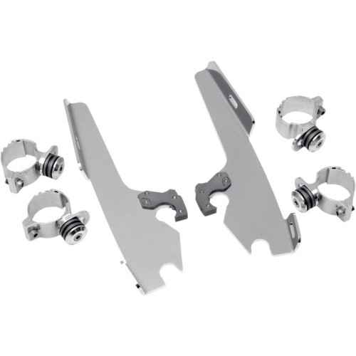 PartzBiz HD: 4409563-Memphis Shades Polished Trigger Lock Mount Batwing Fats Slims FXST FXDWG | MEM8968