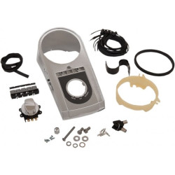 PartzBiz HD DS373720 - Drag Specialties Chrome Electronic Speedometer Dash Kit 1996-99 Harley Softail