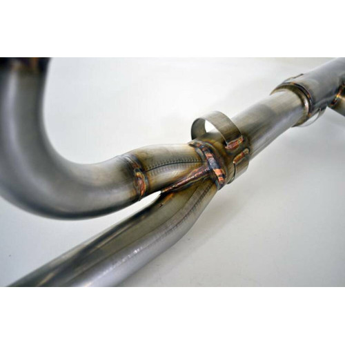 PartzBiz HD: 3490738-Fuel Moto Jackpot Exhaust Header Pipe Steel 2-1-2 Crossover Harley Touring 2017+