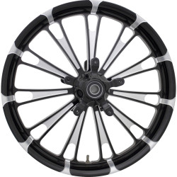 PartzBiz HD FUL-233-BC-ABST - Coastal Moto Fuel Front Wheel Rim Black Cut 23 x 3.75” DD ABS Harley Touring 08+