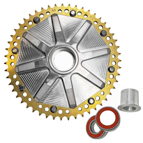 PartzBiz HD: 3475441-53 Tooth Gold Anodized Cush Drive เฟืองโซ่แปลง Harley Touring 09+ PartzBiz HD: 3475441-53 Tooth Gold Anodized Cush Drive เฟืองโซ่แปลง Harley Touring 09+