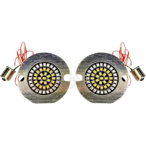 PartzBiz HD: -Custom Dynamics Dynamic Clusters2 LED Rear Turn Signal Flat Insert 1156 Harley 1156 2020-1891 20201891 GEN-4-AR2-1156T Harley Harley Harley light replacement upgrade touring softail PartzBiz HD: -Custom Dynamics Dynamic Clusters2 LED Rear Turn Signal Flat Insert 1156 Harley 1156 2020-1891 20201891 GEN-4-AR2-1156T Harley Harley Harley light replacement upgrade touring softail