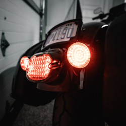 PartzBiz HD GEN-4-R-1156 - Genesis® 4 Solid Red Bullet Rear Turn Signal Insert