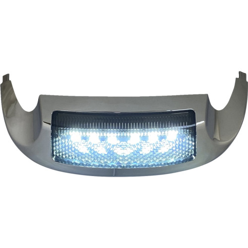 PartzBiz HD: -Custom Dynamics Black Front Fender Tip Amber LED Smoke Lens Harley 14-15 FLH/T | GEN-FT-AS-BLK
