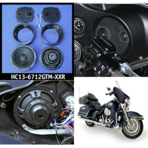 PartzBiz HD: 3466104-J&M Rokker XX 6.71” Fairing Speaker Set Kit 2 Ohm 300 Watts Harley Batwing 98-13