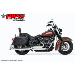 PartzBiz HD HD00767 - ท่อ Freedom Performance Chrome ท่อไอเสีย Sharktail 33‚” Dual Softail Harley ‚'18+ PartzBiz HD HD00767 - ท่อ Freedom Performance Chrome ท่อไอเสีย Sharktail 33‚” Dual Softail Harley ‚'18+