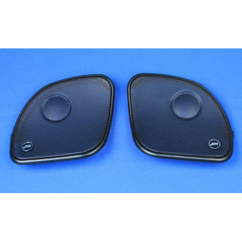 PartzBiz HD: 3454825-J&M Corp Front Fairing Speaker Stereo Grill Set 2015-20 Harley FLTR Road Glide