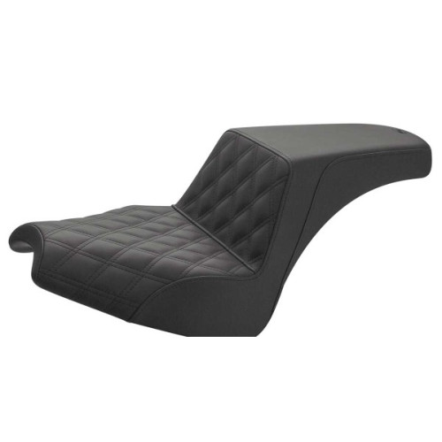 PartzBiz HD: 3483057-Saddlemen Step Up 2-Up Seat Front Lattice Stitch Black GelCore Indian Chief 2022