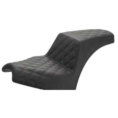 PartzBiz HD: 3483022-Saddlemen Step Up 2-Up Seat Full Lattice Stitch Black Gel-Core Indian Chief 2022