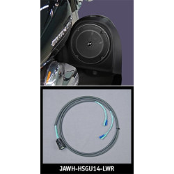 PartzBiz HD JAWH-HSGU14-LWR - J&M Corp ROKKER ชุดสายไฟลำโพงแฟริ่งหน้าล่าง 2014-20 Harley Touring