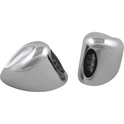 PartzBiz HD K68487 - Kodlin Elypse LED Front Chrome Fairing Turn Signals Harley 15+ Road Glide FXLRST