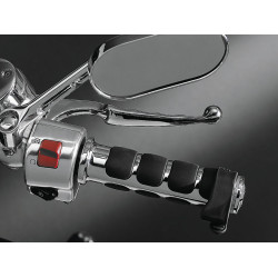 PartzBiz HD KUR6251 - Universal Throttle Boss ยางสีดำแต่ละด้ามจับพาย Harley Big Twin XL V-Rod