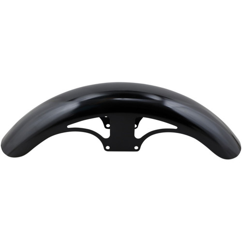 PartzBiz HD: 3486930-Klock Werks Hugger P-Tom Front Fender Kit Satin Block Black 19” Harley FXLR M8