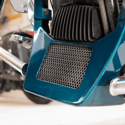 PartzBiz HD KWS-01-0615-B - Klock Werks Oil Cooler Guard Cover Accent Black Mesh Harley Touring Bagger 2017+