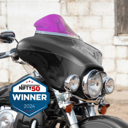 PartzBiz HD KWW-01-0638 - Klock Werks KolorFlare Windshield 6.5” OrangeIce Acrylic Harley Touring 96-13