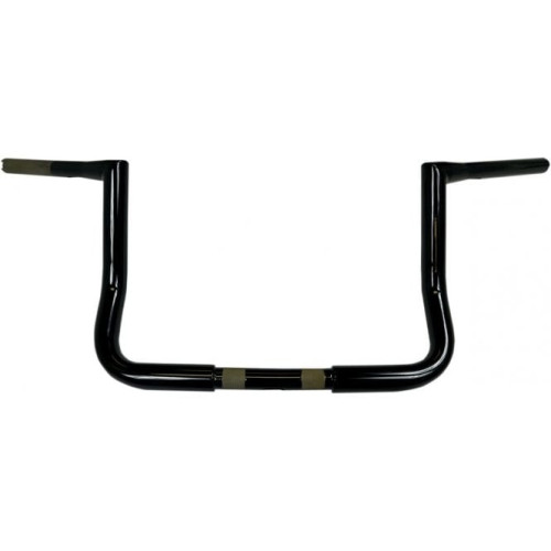 PartzBiz HD: 3486666-LA Choppers 10‚” แฮนด์ทัวร์ริ่งสีดำเงา 1.25 Twin Peaks Harley Batwing