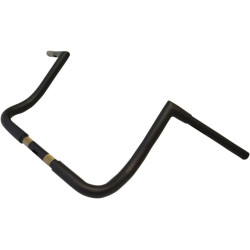 PartzBiz HD LA-7361-12M - LA Choppers 12‚” Matte Black 1.25‚” แฮนด์ทัวร์ริ่ง Twin Peaks Harley Batwing