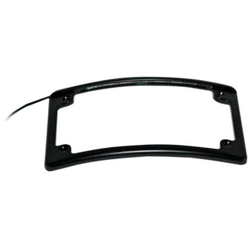 PartzBiz HD: -custom-dynamics-black-low-profile-radius-license-frame-led-4-harley