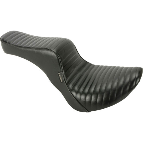 PartzBiz HD: 3462288-Le Pera Cherokee Seat Black Pleated 2 Up 18+ FXBB Harley Softail Street Bob