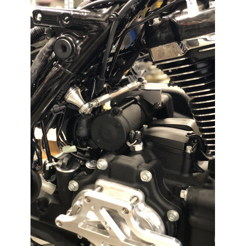 PartzBiz HD: 3481945-Alloy Art CNC Machined Touring Frame Stabilizer Kit 2017+ Harley Touring