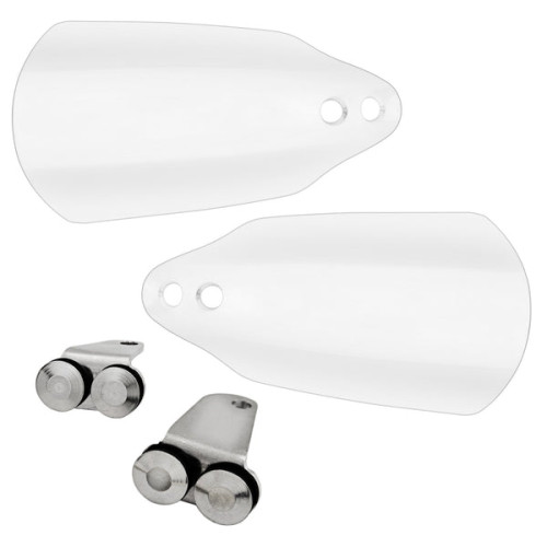 PartzBiz HD: 3467874-Memphis Shades Black Opaque Hand Wind Guards Shields Harley 18+ Softail M-Eight