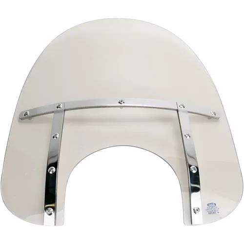 PartzBiz HD: 3480886-Memphis Shades Fats Windshield 19” Solar 9” Headlight Cutout Chrome Strap Harley