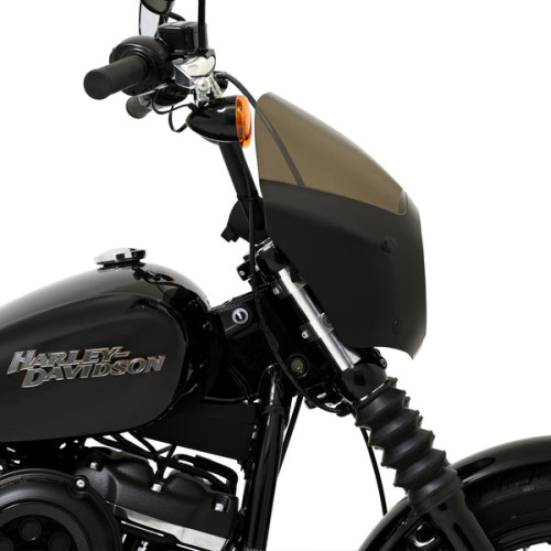 PartzBiz HD: 3466213-Memphis Shades Gloss Black Cafe Fairing M8 Harley 96+ XL M8 Softail FXBB FXLR