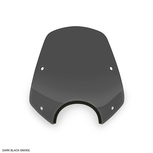 PartzBiz HD: 3467229-Memphis Shades Dark Black Smoke Del Rey Sportshield Wind Shield Harley Indian