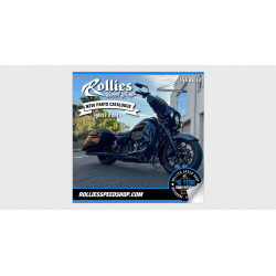 PartzBiz HD MEP5255 - Memphis Shades El Paso 13” Dark Black Smoke Sportshield Harley Softail M8 18+