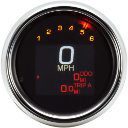 PartzBiz HD MLX-3000 - Dakota Digital Tank Speedometer MLX 3000 Chrome LED 3-3/8 นิ้ว 1994-03 Harley PartzBiz HD MLX-3000 - Dakota Digital Tank Speedometer MLX 3000 Chrome LED 3-3/8 นิ้ว 1994-03 Harley