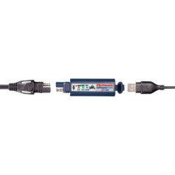 PartzBiz HD O-100 - TecMate OptiMate 2400mA USB Mini เครื่องชาร์จแบตเตอรี่ LED Monitor โทรศัพท์มือถือ GPS 12V