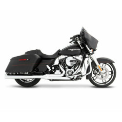 PartzBiz HD PART#200-0104C - Rinehart Chrome 2-into-1 Pipe & Tip Header 1998-2008 Harley Touring Exhaust